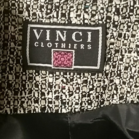 🍁Vintage Vinci Clothiers 100% Silk Blazer Size 12 - Picture 5 of 6